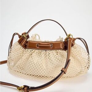 ZARA NWOT Mesh Crossbody Bag